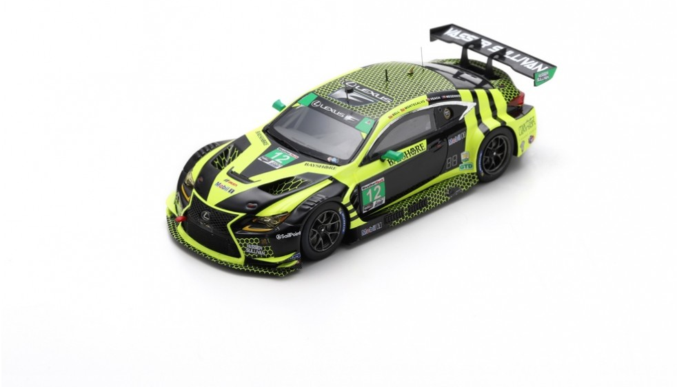 Spark model : Lexus RC F GT3 No.12 Vasser Sullivan 24H Daytona 2021 R. Megennis - Z. Veach - T. Bell - F. Montecalvo