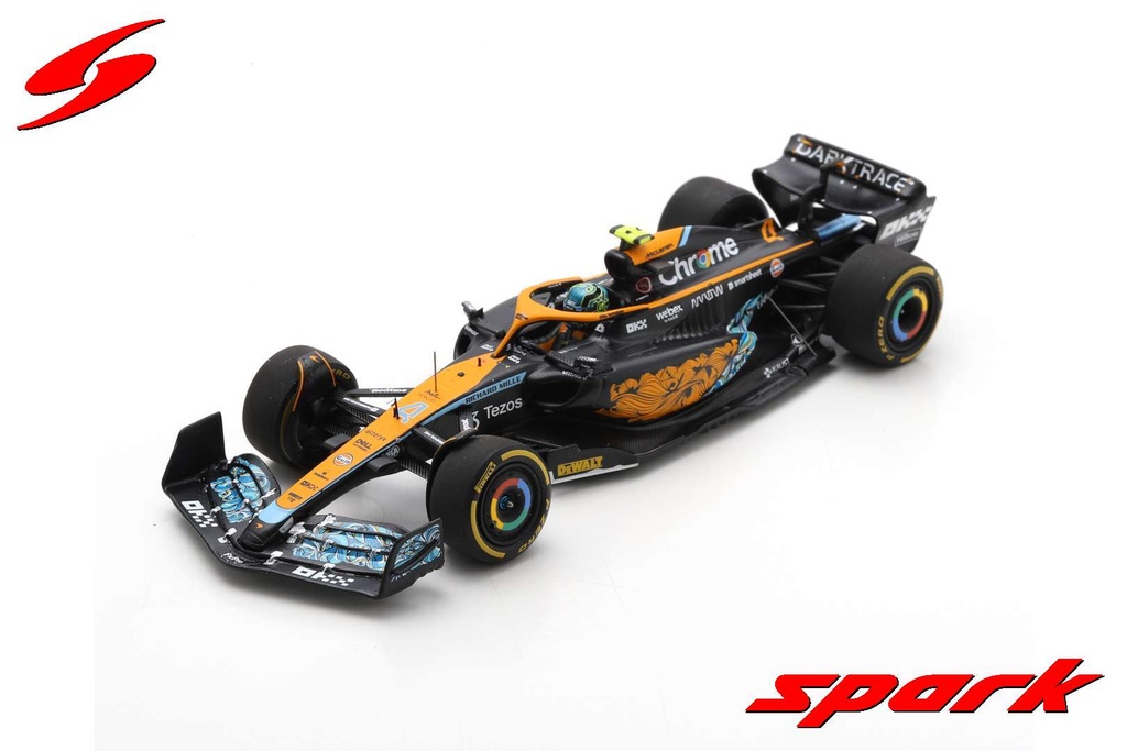 Spark model : McLaren MCL36 No.4 McLaren F1 Team 6th Abu Dhabi GP 2022 Lando Norris