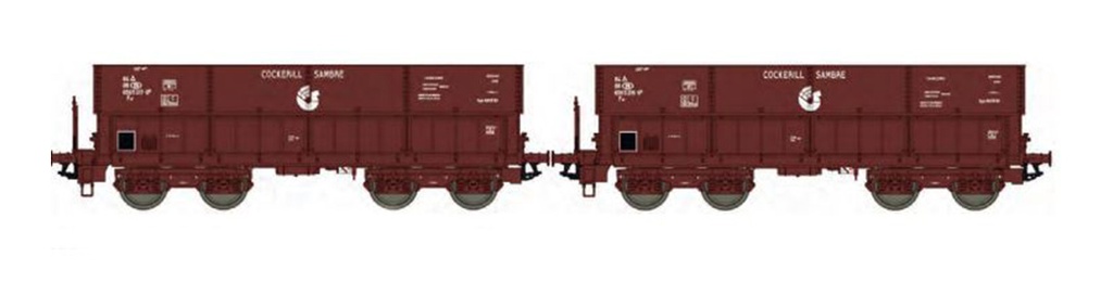 Lsmodels : 2 wagons à minerai COCKERILL SAMBRE