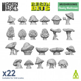 Green Stuff : Chunky Mushrooms │ Resin Bits