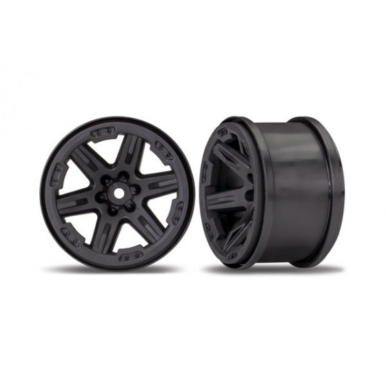 Traxxas : Jantes RXT Noir 2.8 (2pcs)