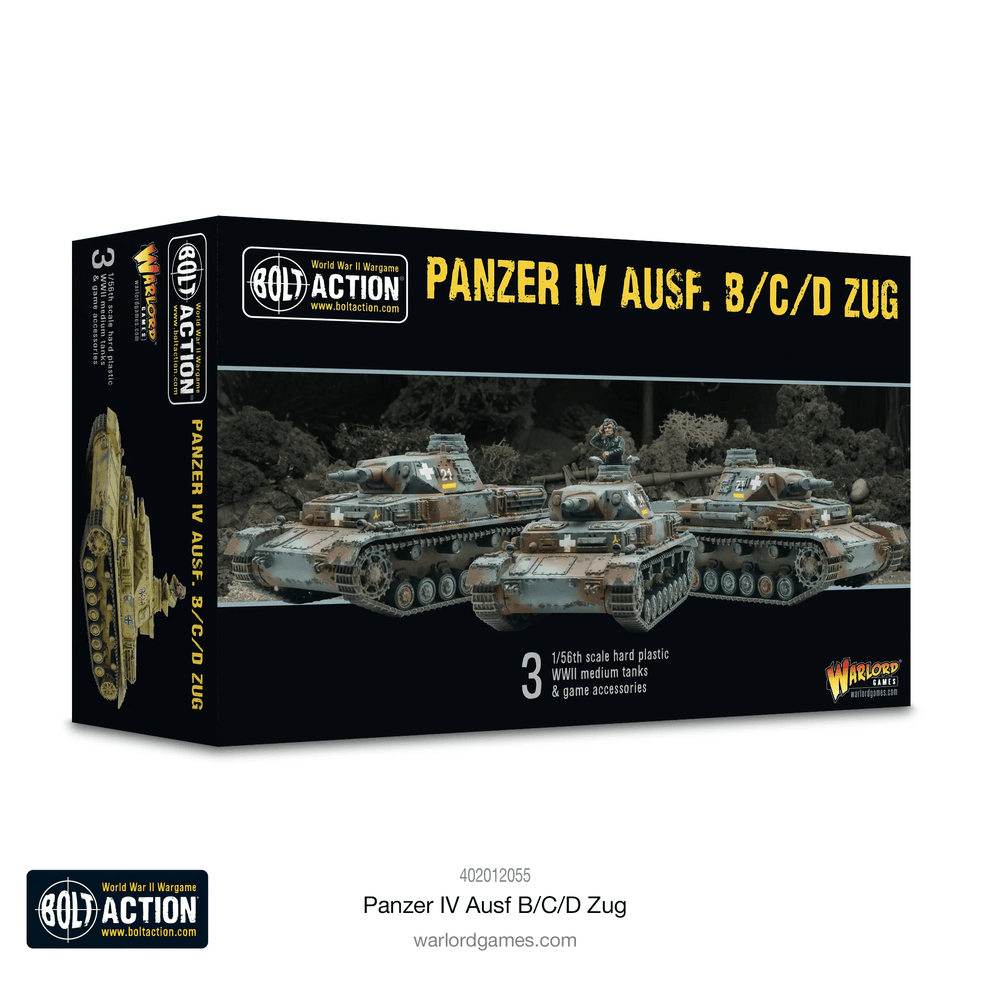 Bolt Action : Panzer IV Ausf.B/C/D Zug (3pcs)