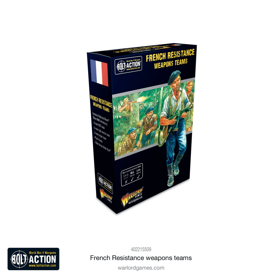 Bolt Action : French Resistance Weapons Teams │ Mid - Late