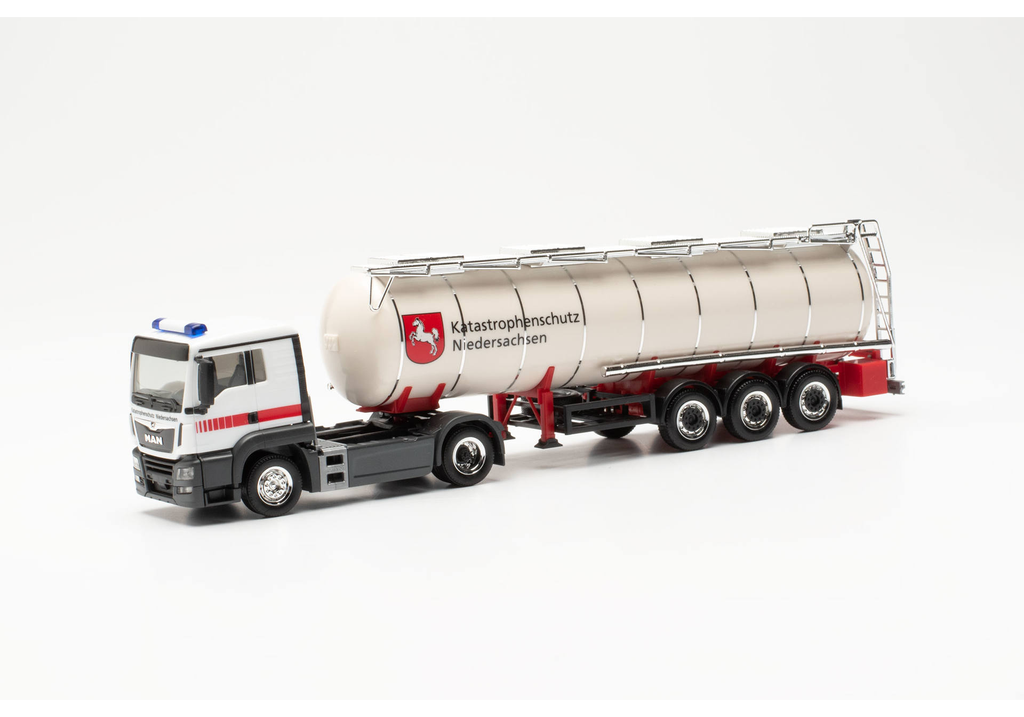 Herpa : MAN TGS L Euro 6C tank semitrailer Katastrophenschutz Niedersachsen (Niedersachsen/Celle)