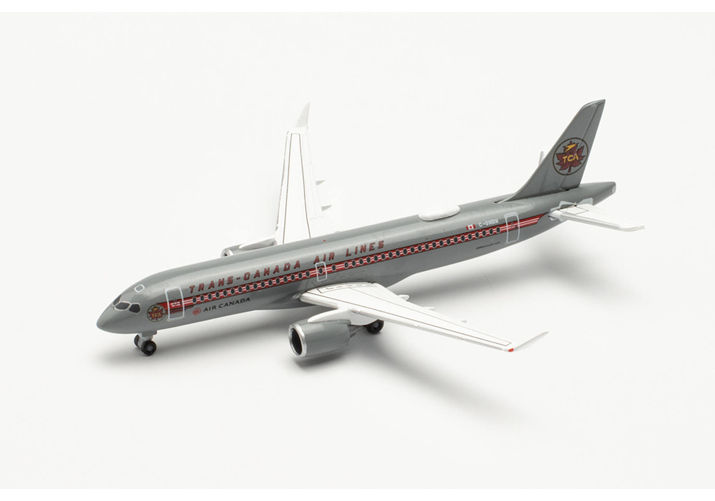 Herpa : Air Canada Airbus A220-300 – Trans Canada Air Lines retro livery – C-GNBN