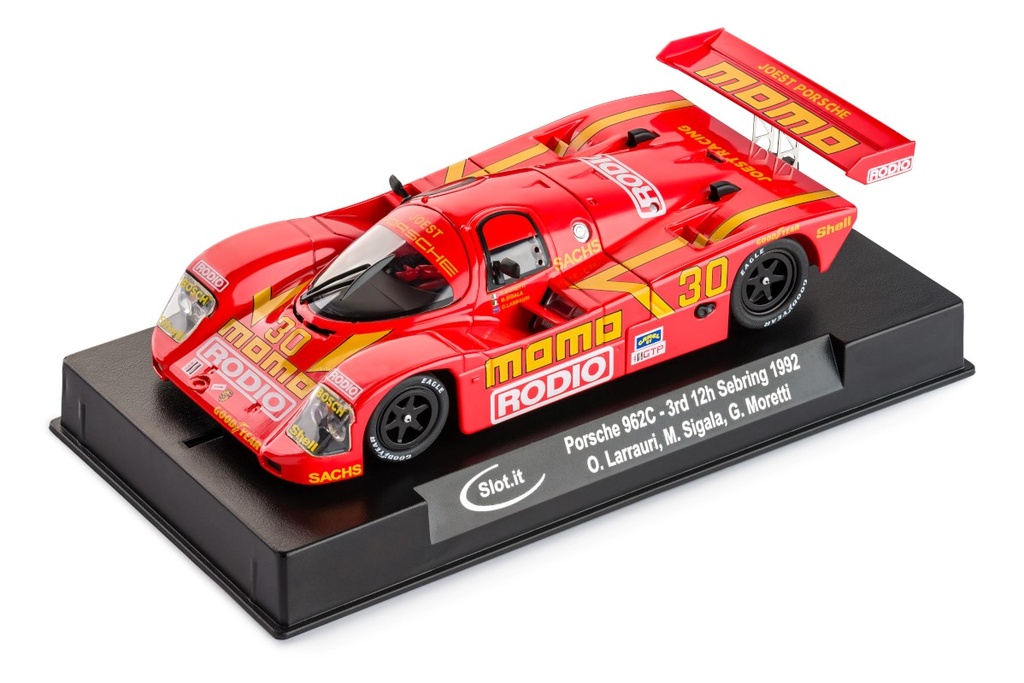 Slot.it : Porsche 962C Momo 3° 12H Sebring Larrauri-SIgala-Moretti