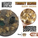 Green Stuff : Thorny Scrub - Burny Brown │ 14mm [48pcs]