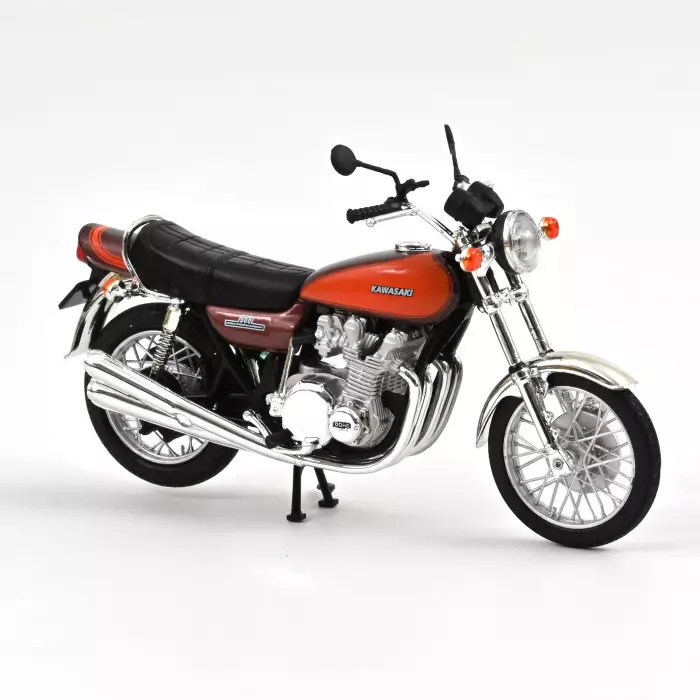 Norev : Kawasaki Z900 │ 1973 Marron et Orange 