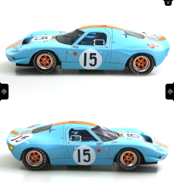 Le Mans Miniatures : Mirage M1 Gulf n°15 Le Mans 1967 Jacky Ickx & Brian Muir