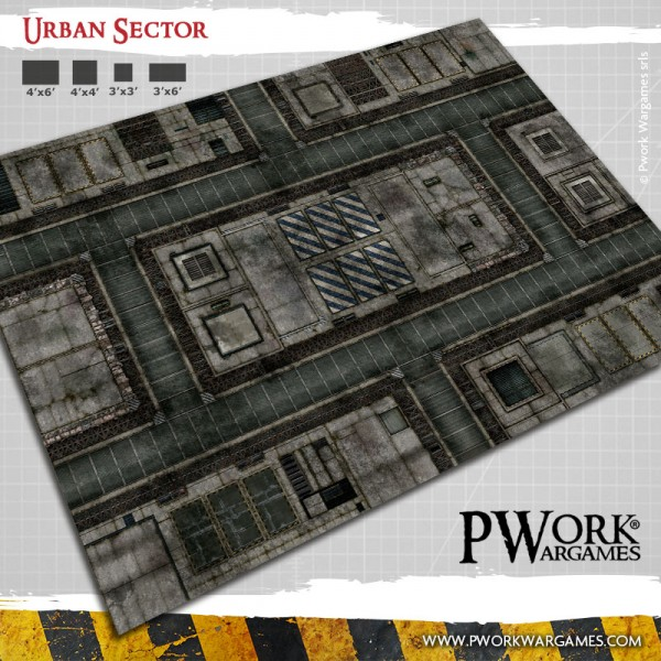 PWork Wargames : Urban Sector │ 90x180cm - Mouse Pad