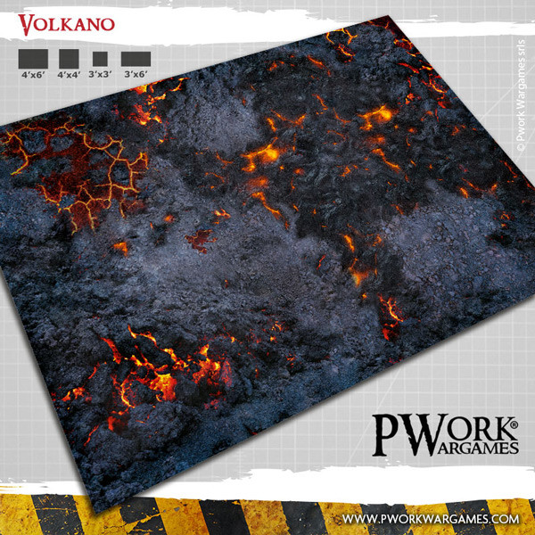 PWork Wargames : Volkano │ 90x180cm - Mouse Pad