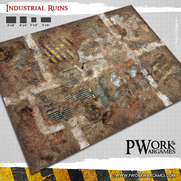 PWork Wargames : Industrial Ruins │ 44x60 - Neoprene