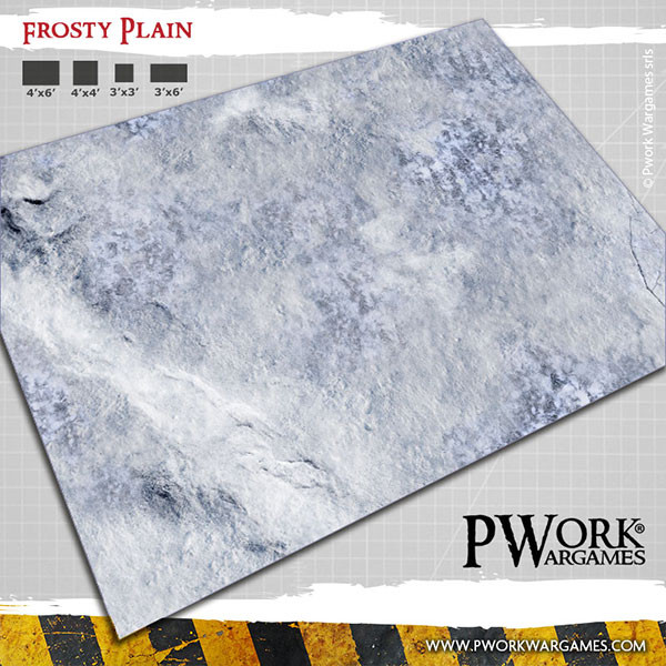 Pwork Wargames : Frosty Plain │ 44x60 - Neoprene