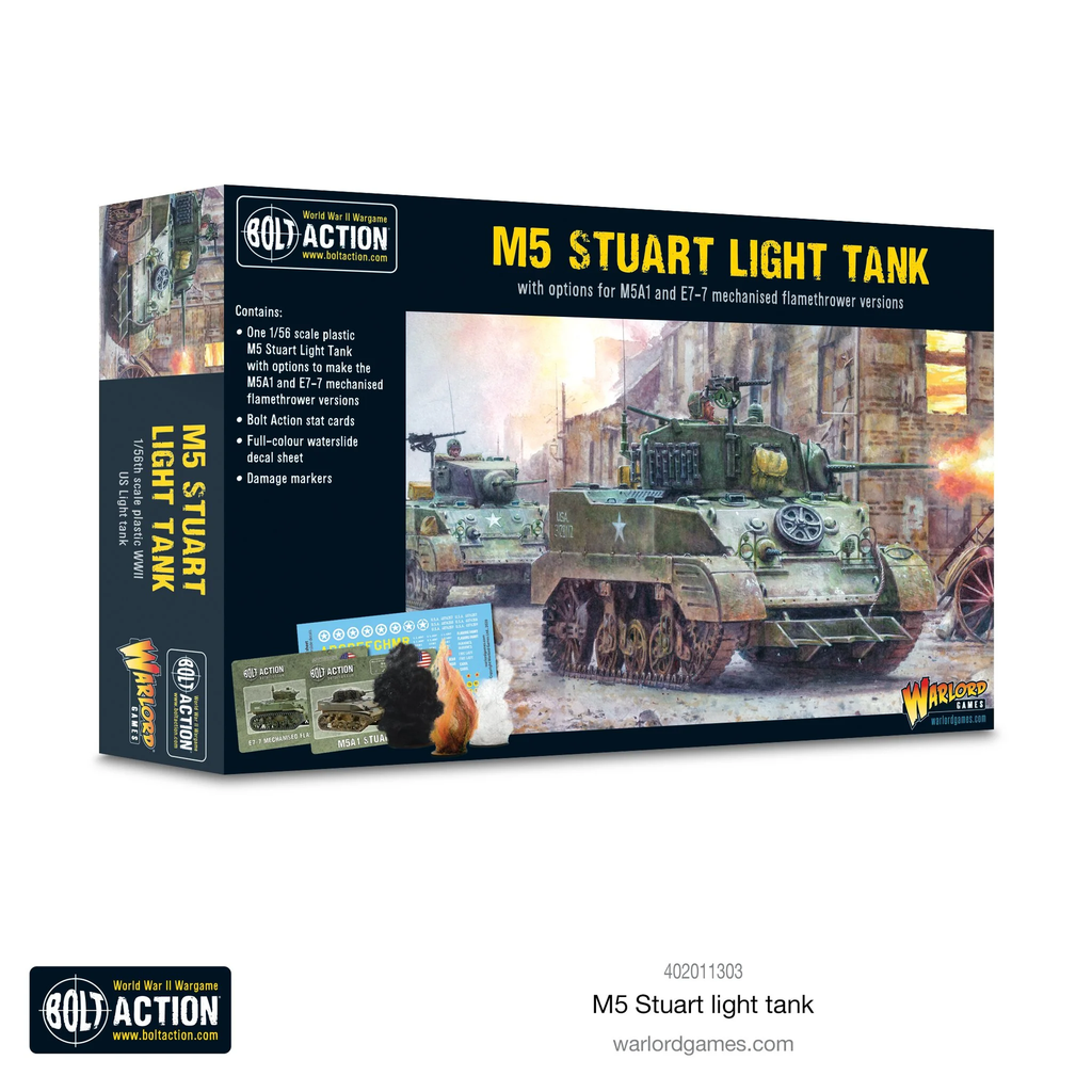 Bolt Action : M5 Stuart Light Tank