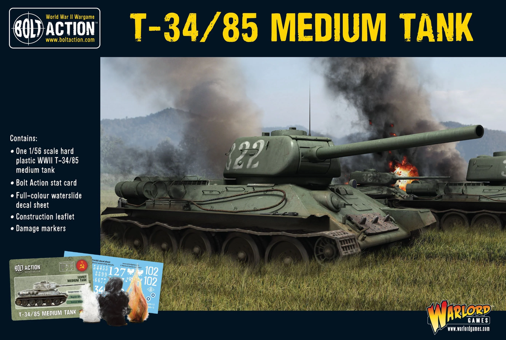 Bolt Action : T-34/85 Medium Tank │Mid-Late