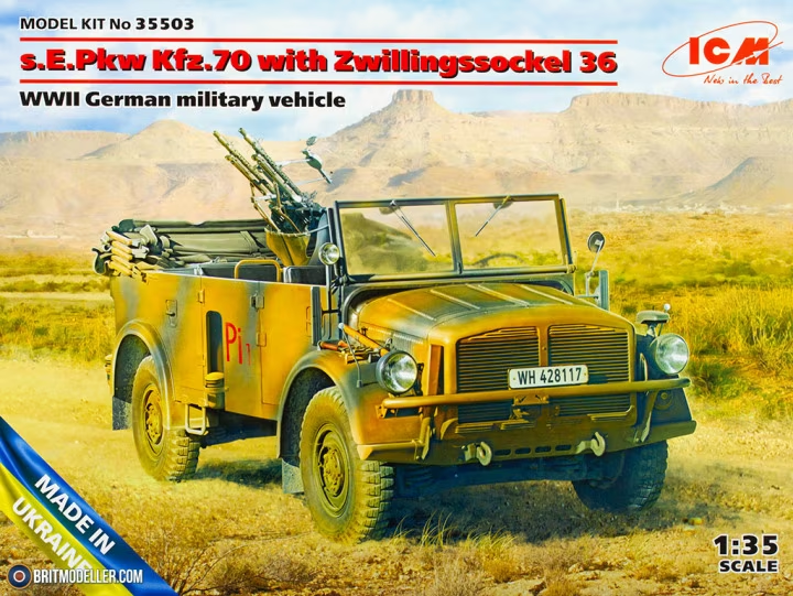 ICM : s.E.Pkw Kfz.70 with Zwillingssockel 36