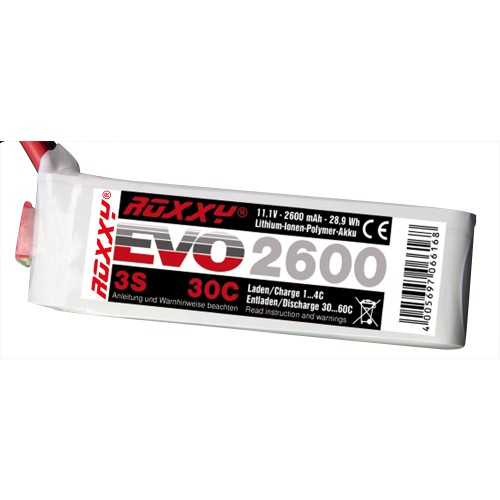 Roxxy Lipo 11.1V (3S) - 2600Mah 40C (MPX-Plug)