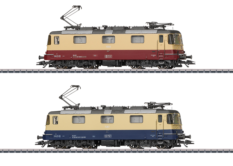 Marklin : 2 Locomotives électrique RE421 MFX Sound