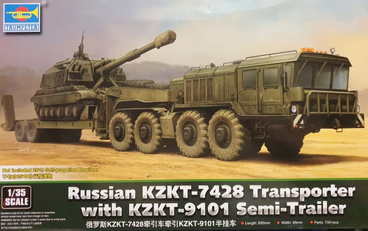 Trumpeter : Russian KZKT-7428 Transporter w/ KZKT-9101 Semi-Trailer