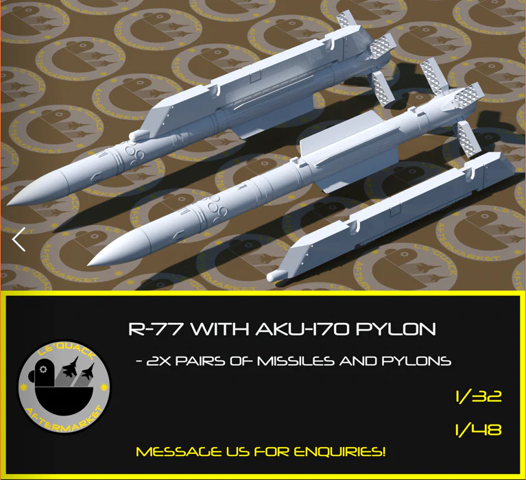 Trumpeter : R-77 Missile │For All Su-30, 35, and MiG-29 Upgrade