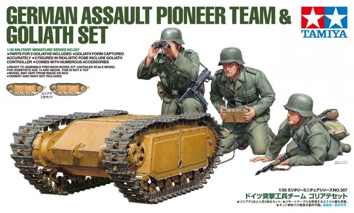 Tamiya : German Assault Pioneer Team & Goliath Set