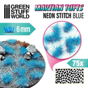 Green Stuff : Martian Tufts Neon Stitch Blue│6mm [75pcs]