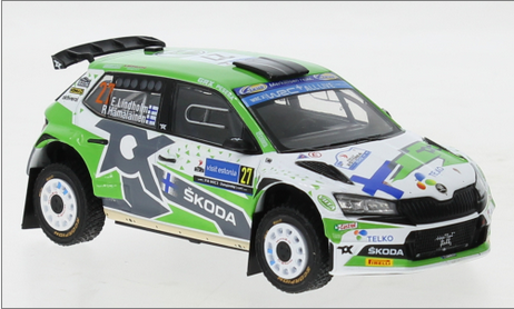 Skoda Fabia Rally2 EVO, No.27, Rallye Estland E.Lindholm/R.Hämäläinen 2022