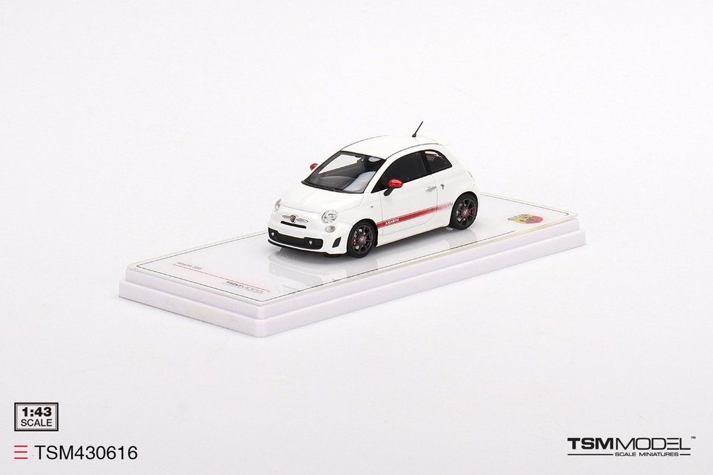 Tsmmodel :  Fiat Abarth 595 Gara White 