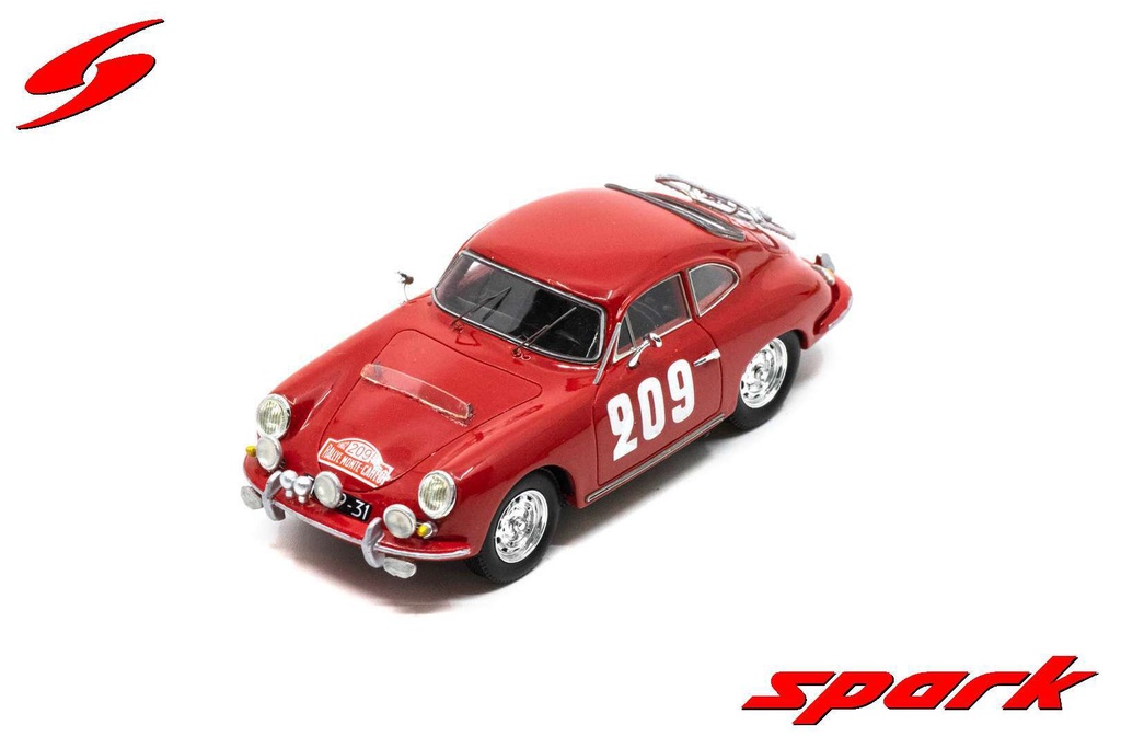 Porsche 356B T5 1600 No.209 Rally Monte Carlo 1962 R. Dooijes - R. Slotemaker