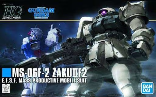 Bandai : HGUC Gundam 0083 MS-06F-2 Zaku II F2 │ E.F.S.F. Mass-Produced Mobile Suit