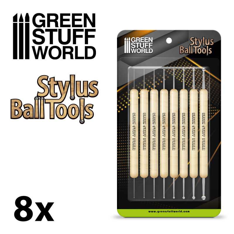 Green Stuff : Stylet à boules (8pcs)