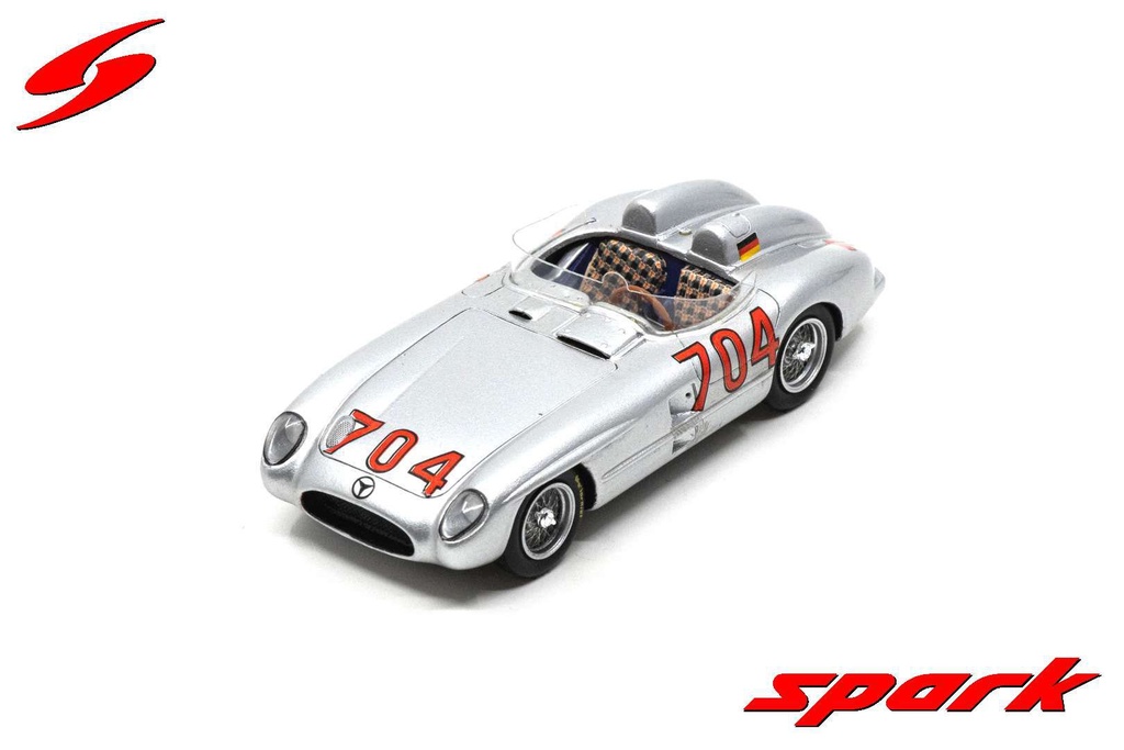 Mercedes-Benz 300 SLR No.704 Mille Miglia 1955 H. Herrmann - H. Eger