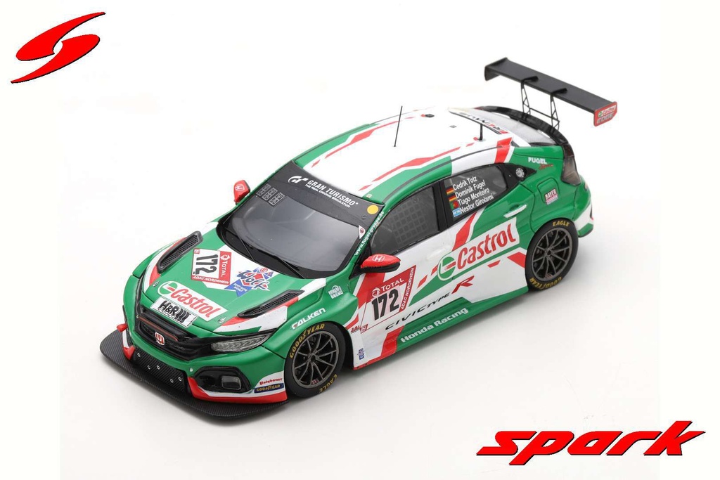 Honda Civic TCR No.172 Castrol Honda Racing 24H Nürburgring 2021 D. Fugel - T. Monteiro - C. Totz - N. Girolami 