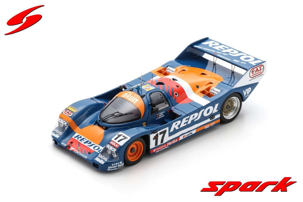 Porsche 962 C No.17 24H Le Mans 1991 O. Larrauri - J. Pareja - W. Brun