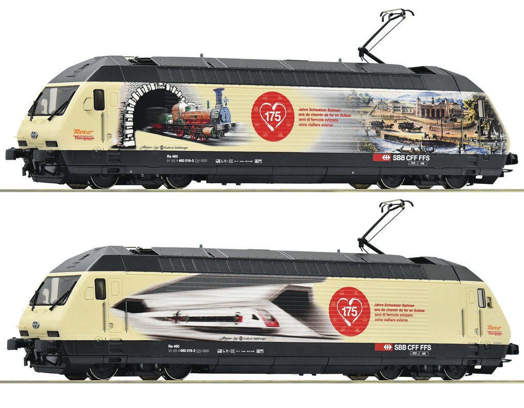 Roco : Locomotive électrique RE 460 175ans de Suisse 