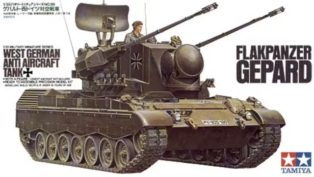 Tamiya : West German Anti Aircraft Tank Flakpanzer Gepard