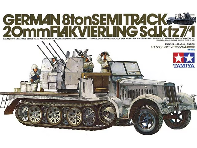 Tamiya : German 8 ton Semi Track 2cm Flakvierling 38 Sd.Kfz 7/1