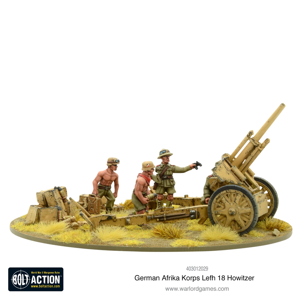 Boltaction : Afrika Korps LeFH 18 10.5cm medium artillery