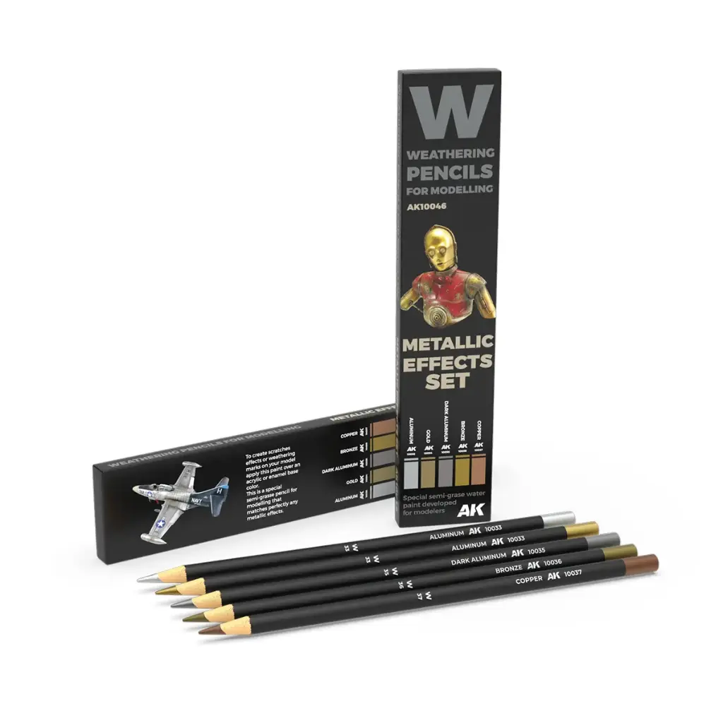 Ak : Metallic Effects Set│ Crayon de Weathering