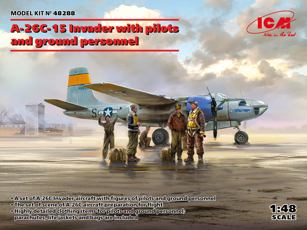 A-26C-15 Invader │ w/USAF pilots and ground personnel