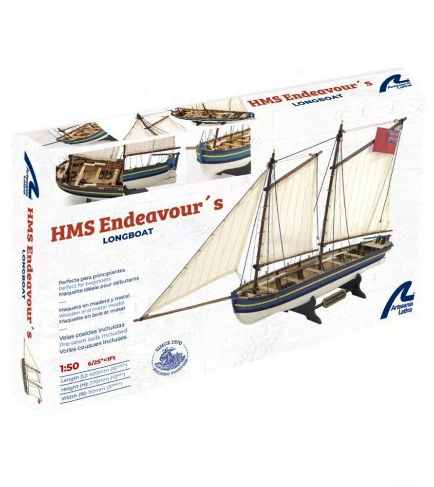 Artesania : Canot du Capitaine HMS Endeavour