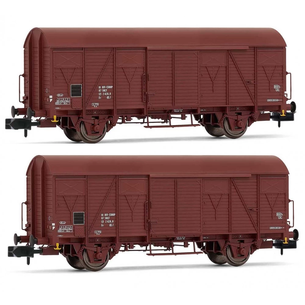 Arnold : Wagons fermes 2 essieux Type G4 Permaplex