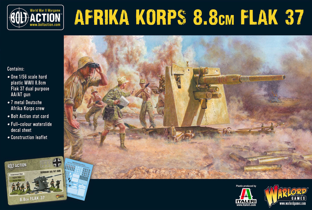 Bolt Action : 8.8cm FLAK 37 Afrika Korps │ Early - Mid