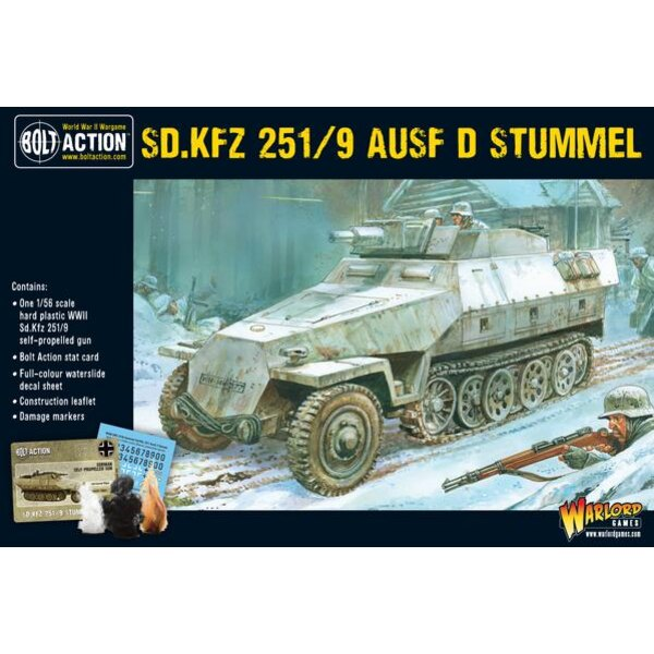 Bolt Action : Sd.Kfz 251/9 Ausf D (Stummel) Demi-piste │ Mid - Late