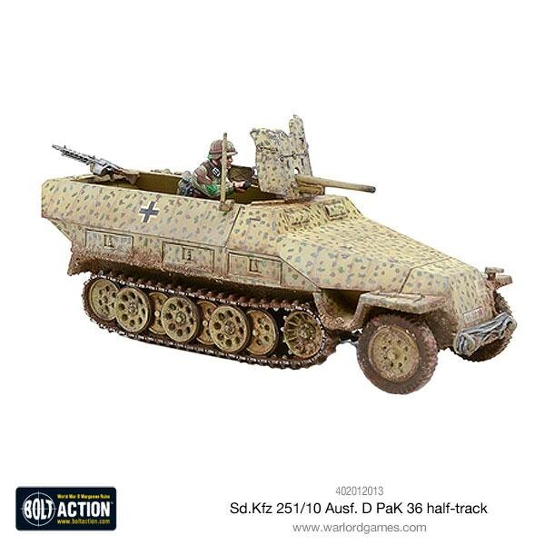 Bolt Action : Sd.Kfz 251/10 ausf D (3.7mm Pak) Half Track