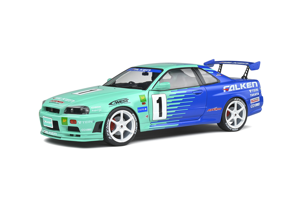 Solido : Nissan Skyline R34 GT-R │No.1 JGTC 2001 - 1999 H.TAKEUCHI/Y.TACHIKAWA