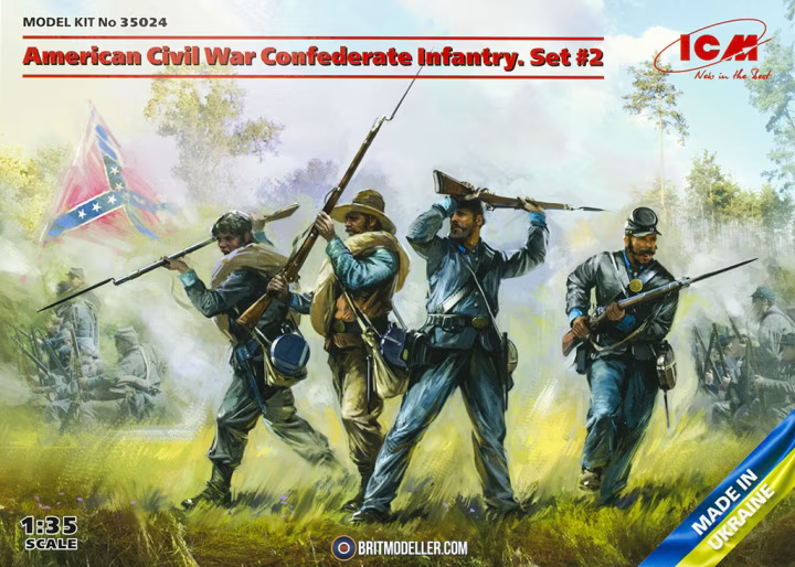 American Civil War Confederate Infantry Set N2