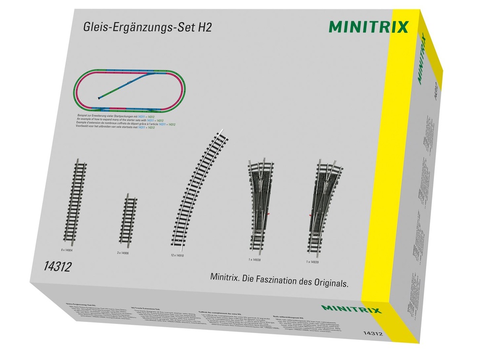 Minitrix : N Kit d'extension H2