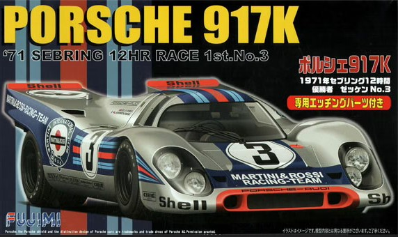 Fujimi : Porsche 917K Martini n°3 1° Sebring 1971