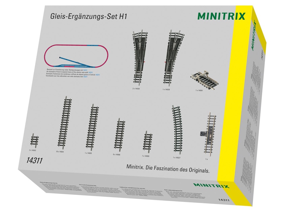 Minitrix : N Coffret de Complément de voie H1